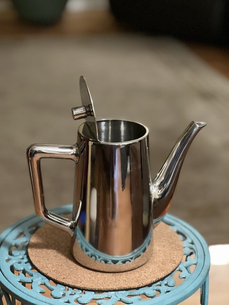 Stainless Steel Coffee Serving Pot with lid – Made by Broggi – 1954