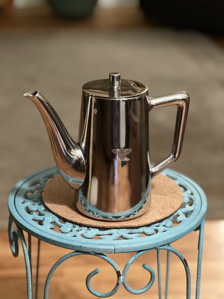 Stainless Steel Coffee Serving Pot with lid – Made by Broggi – 1954