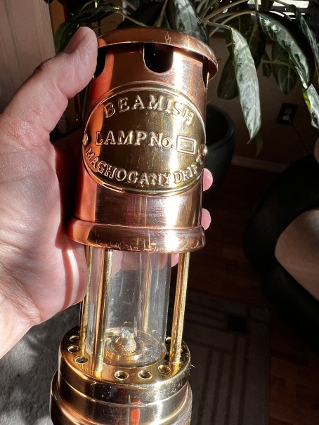 Beamish 'Maghogany Drift' miner's lamp